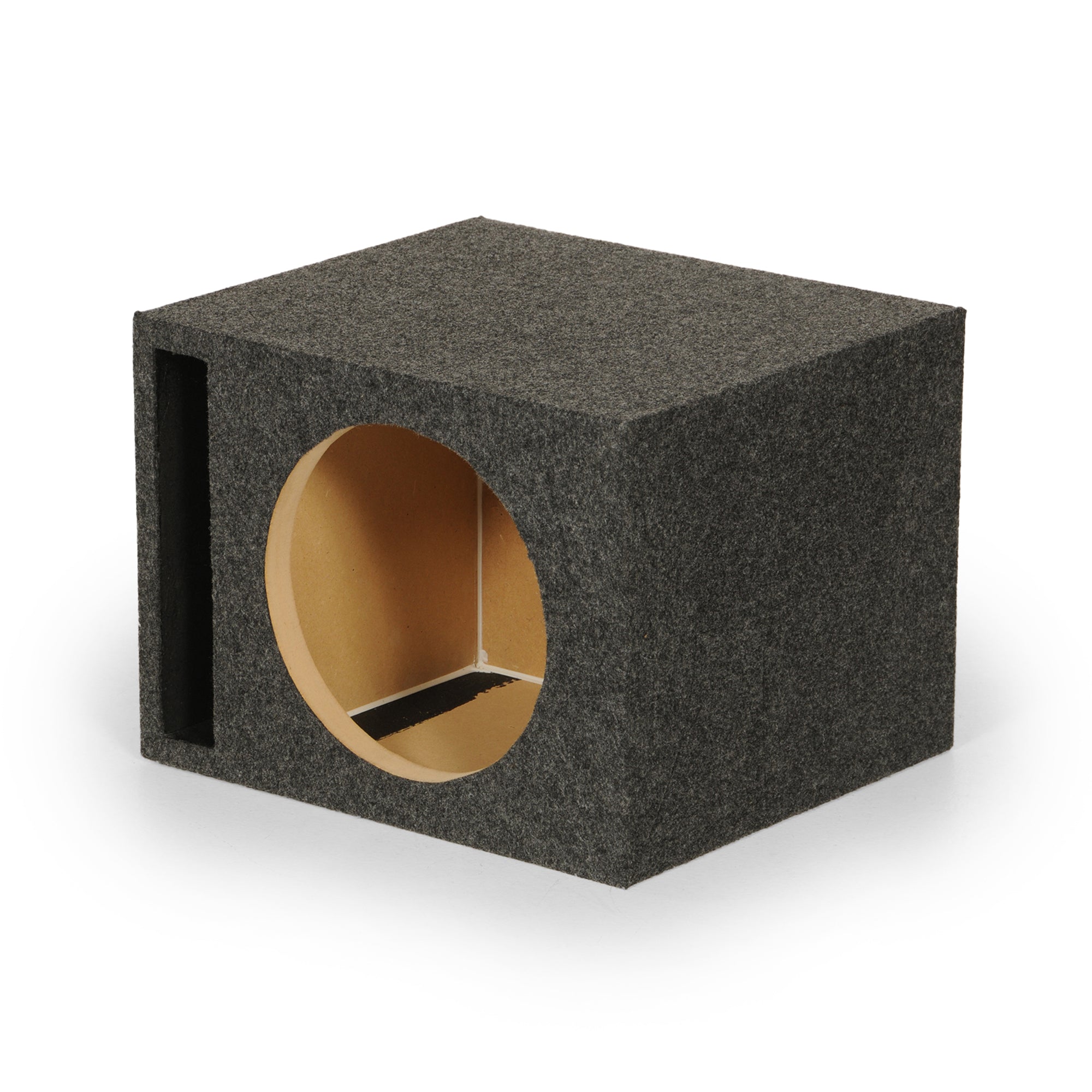Q-Power Single 12" Vented Slot Ported Empty Subwoofer Sub Enclosure Box (Used) - VMInnovations