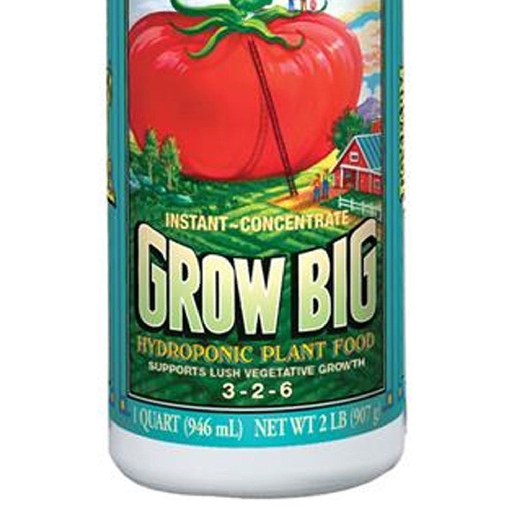 FoxFarm FX14010 Grow Big Hydroponic Liquid Concentrated Fertilizer, 1 Quart - VMInnovations