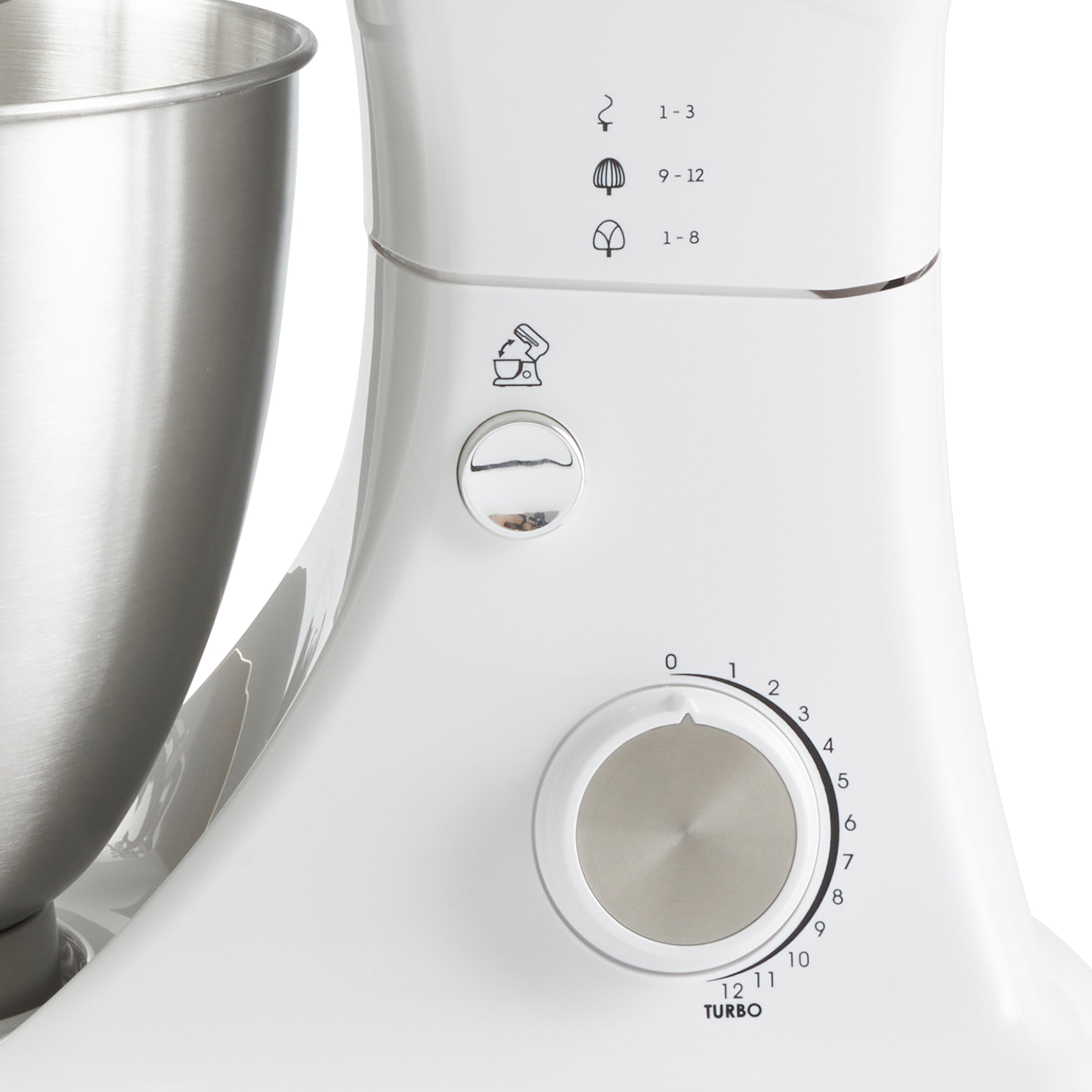 Geek Chef Stainless Steel 4.8 Qt Bowl Baking Food Stand Mixer (For Parts)