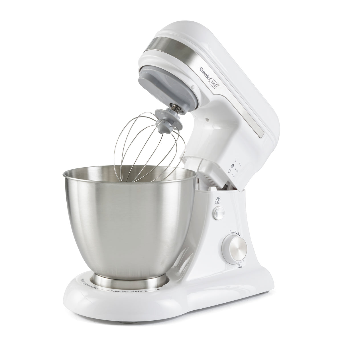 Geek Chef Stainless Steel 4.8 Qt Bowl 12 Speed Baking Food Stand Mixer (Damaged)