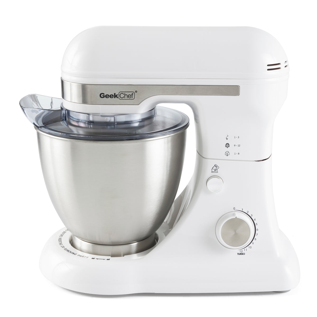 Geek Chef Stainless Steel 4.8 Qt Bowl Baking Food Stand Mixer (For Parts)