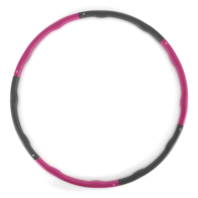 HolaHatha 900G 6 Piece Weighted Fitness Hula Hoop for Home Workouts and Toning