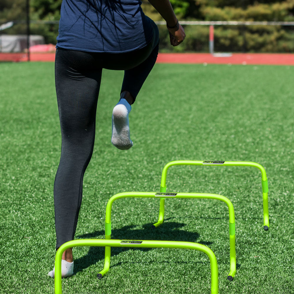 HolaHatha Adjustable Height Speed Training Hurdle for Fitness Workout (Open Box) - VMInnovations