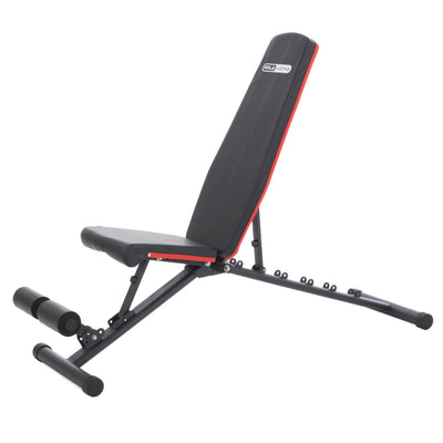 HolaHatha Adjustable Upright Incline Workout Weight Strength Training Bench