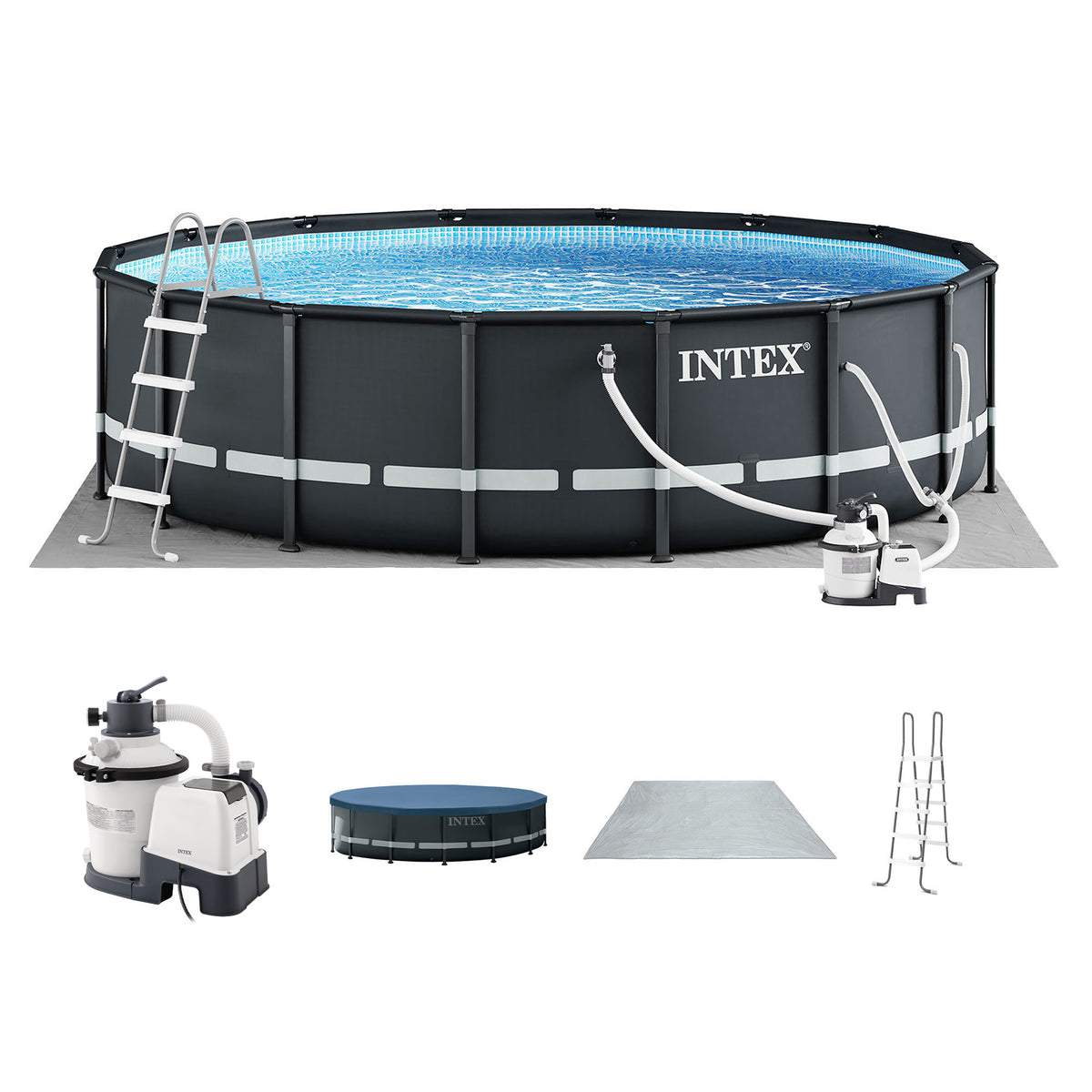 Intex 26309ST 14' x 42" Ultra XTR Frame Above Ground Pool Set w/ Pump (Open Box) - VMInnovations