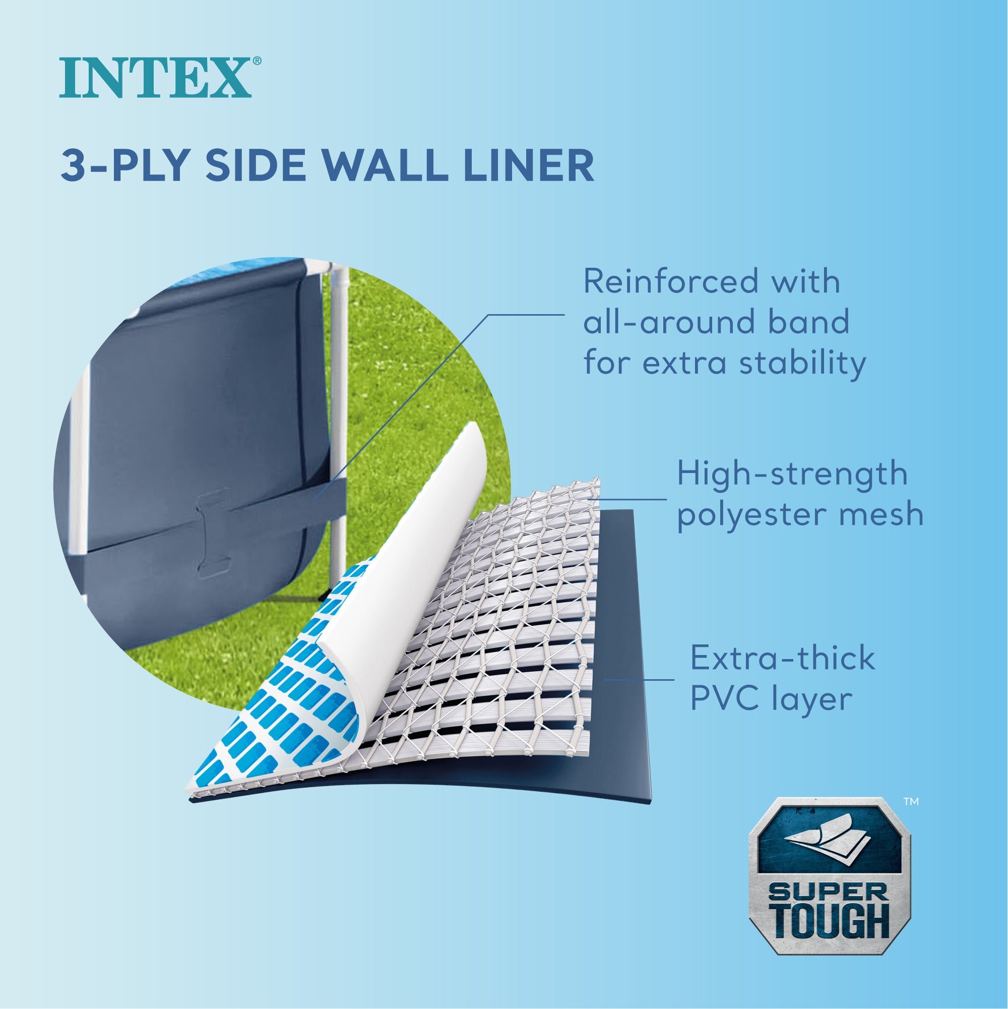 Intex 12' x 30" Metal Frame Round Above Ground Swimming Pool with Pump (Used) - VMInnovations