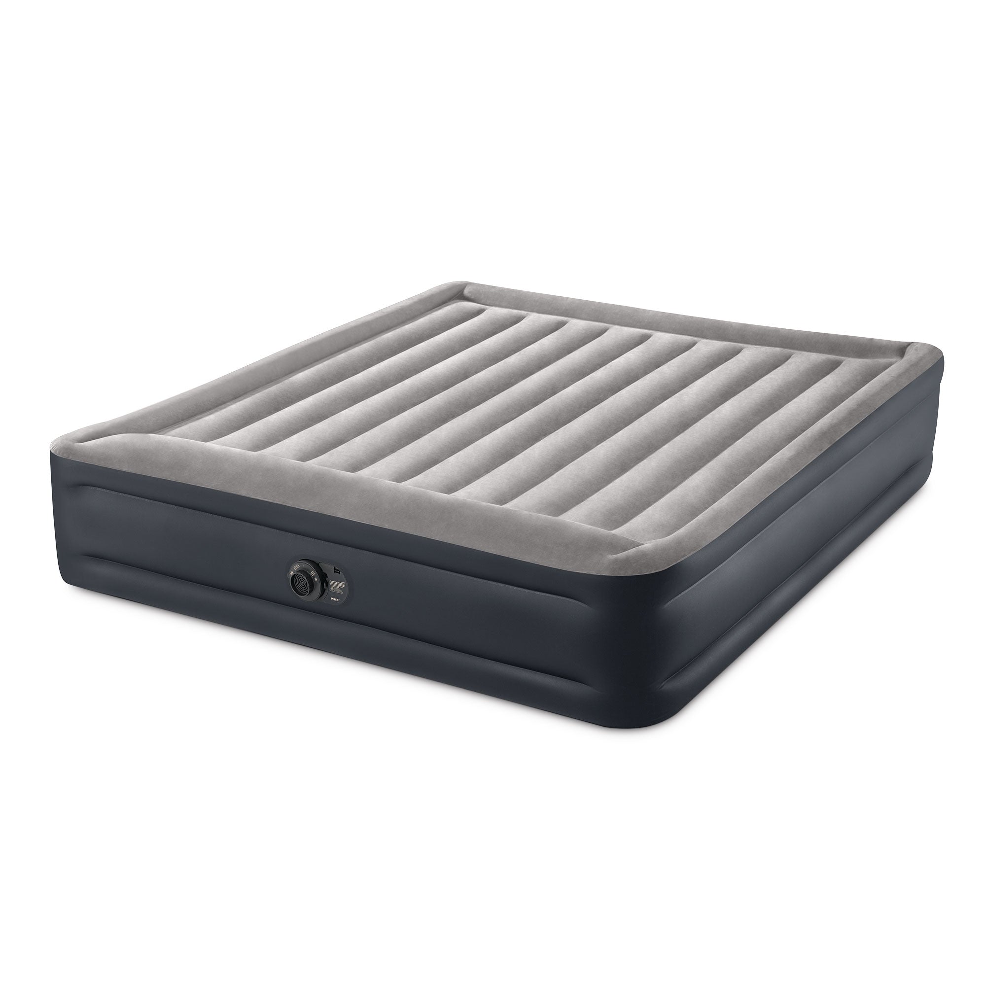 Intex Dura Beam Deluxe Blow Up Mattress Air Bed with Built In Pump, King (Used) - VMInnovations