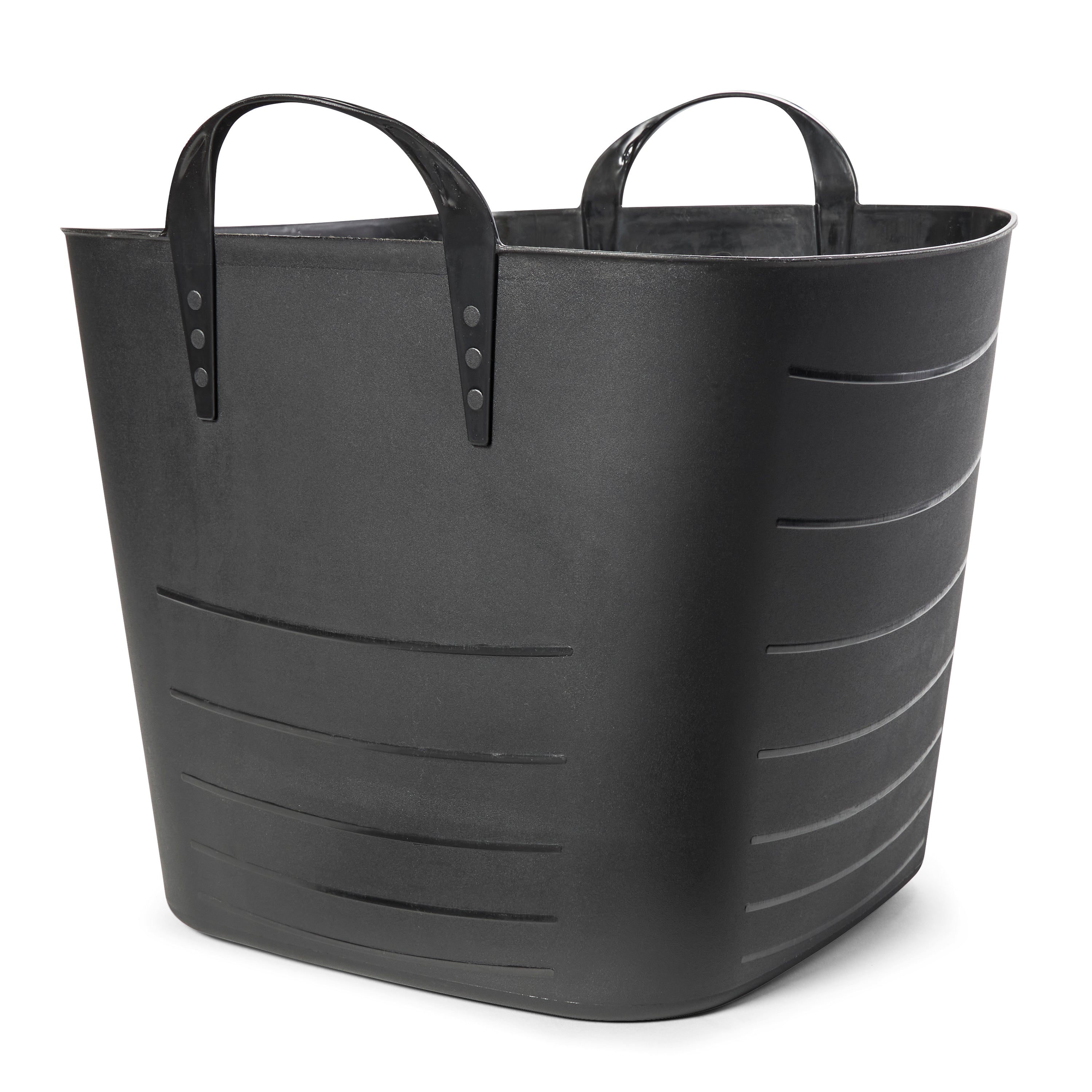 Life Story Tub Basket 25 Liter Plastic Storage Tote Bin with Handles (2 Pack)