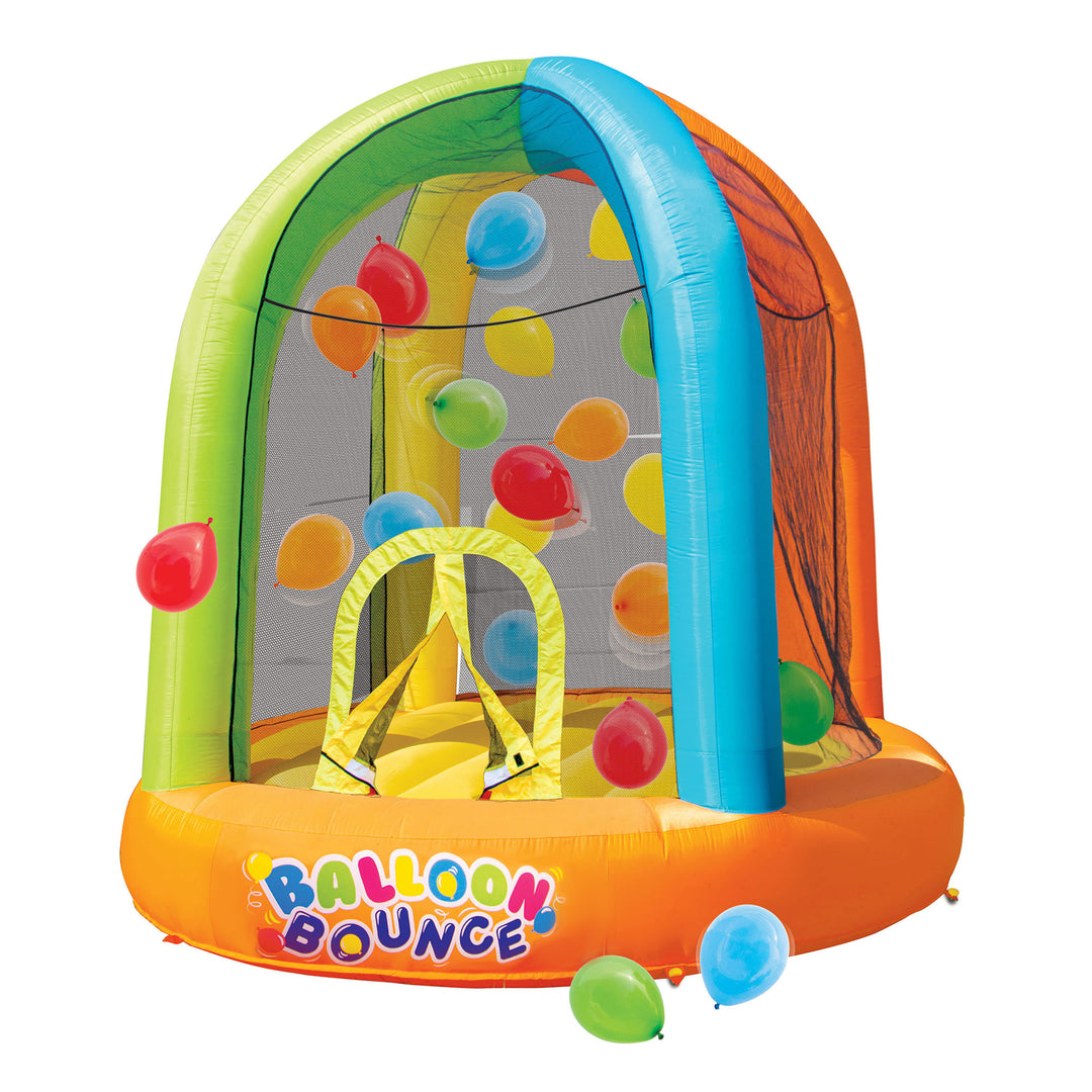 Banzai Inflatable Balloon Bounce House Activity Play Center with 20 Balloons - VMInnovations