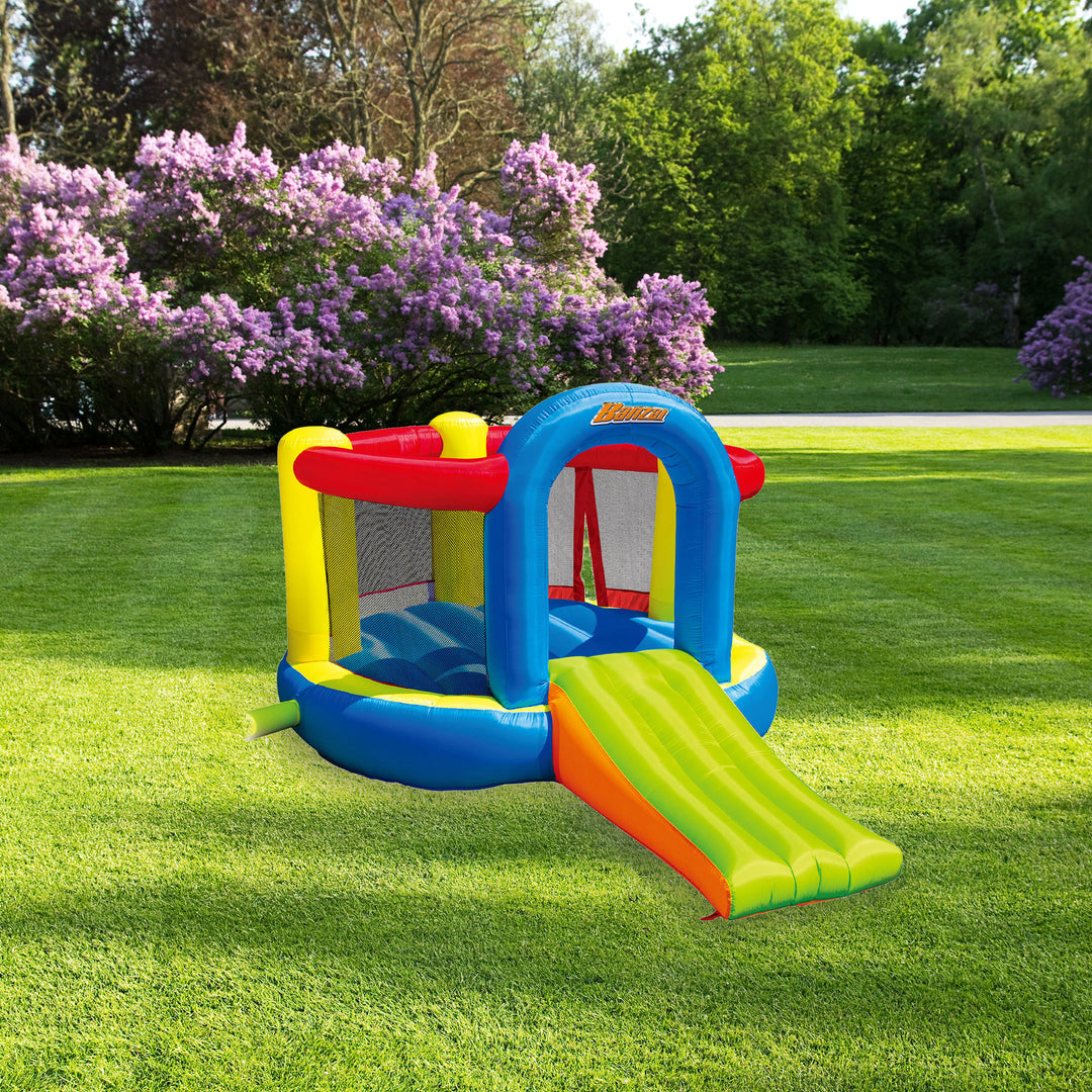 Banzai Jump 'N Slide Bouncer Inflatable Outdoor Backyard Bouncy House Castle - VMInnovations