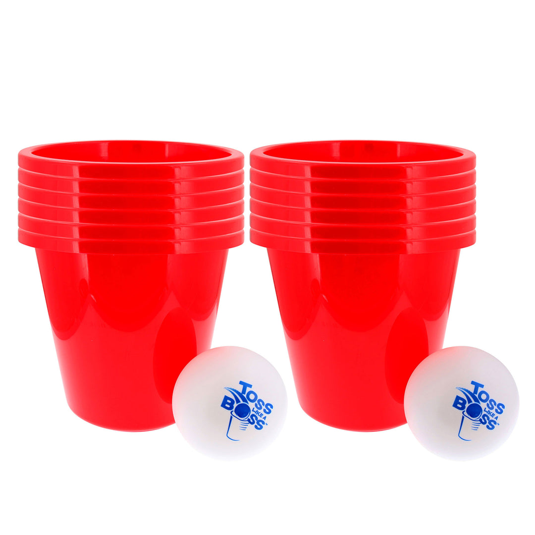 Banzai Toss Like A Boss Outdoor Giant Pong Lawn Game with Drawstring Carry Bag - VMInnovations