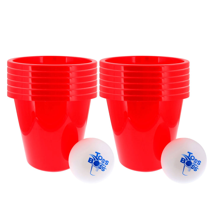 Banzai Toss Like A Boss Outdoor Giant Pong Lawn Game with Drawstring Carry Bag - VMInnovations