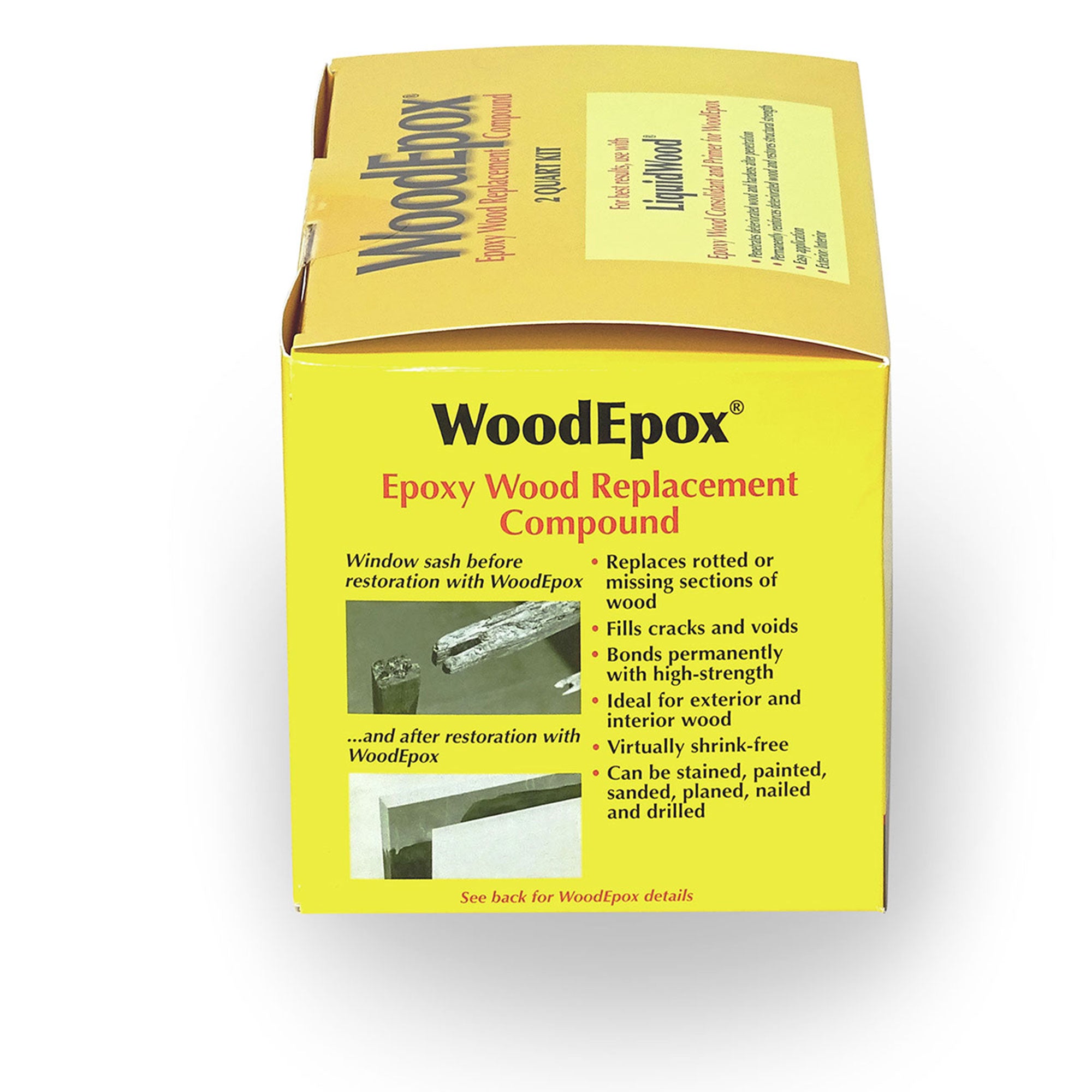 Abatron WE2QKR WoodEpox Epoxy Wood Replacement Compound Parts A & B, 2 Quart Kit (Used)