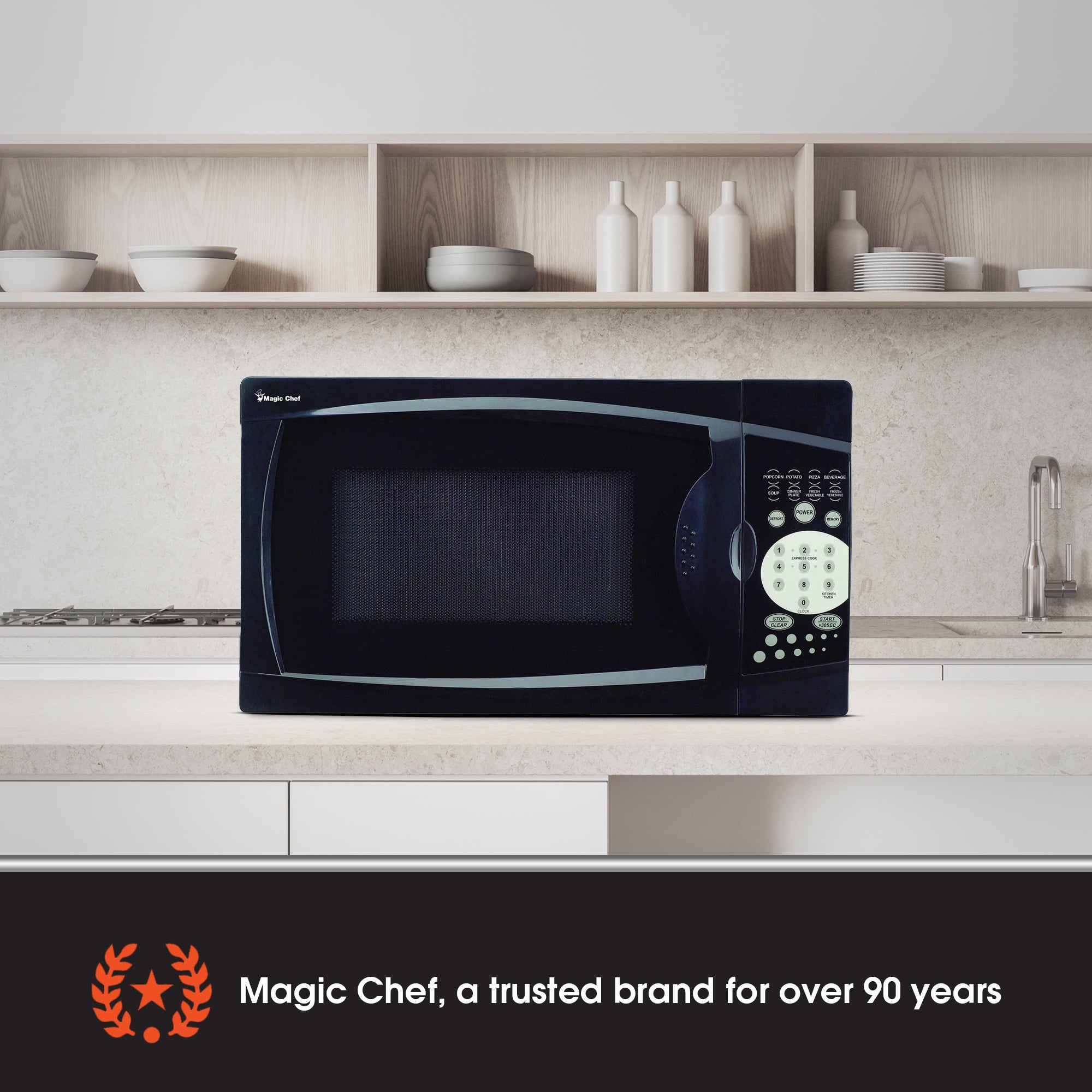 Magic Chef 700 Watt 0.7 Cubic Feet Digital Microwave (Certified Refurbished) - VMInnovations