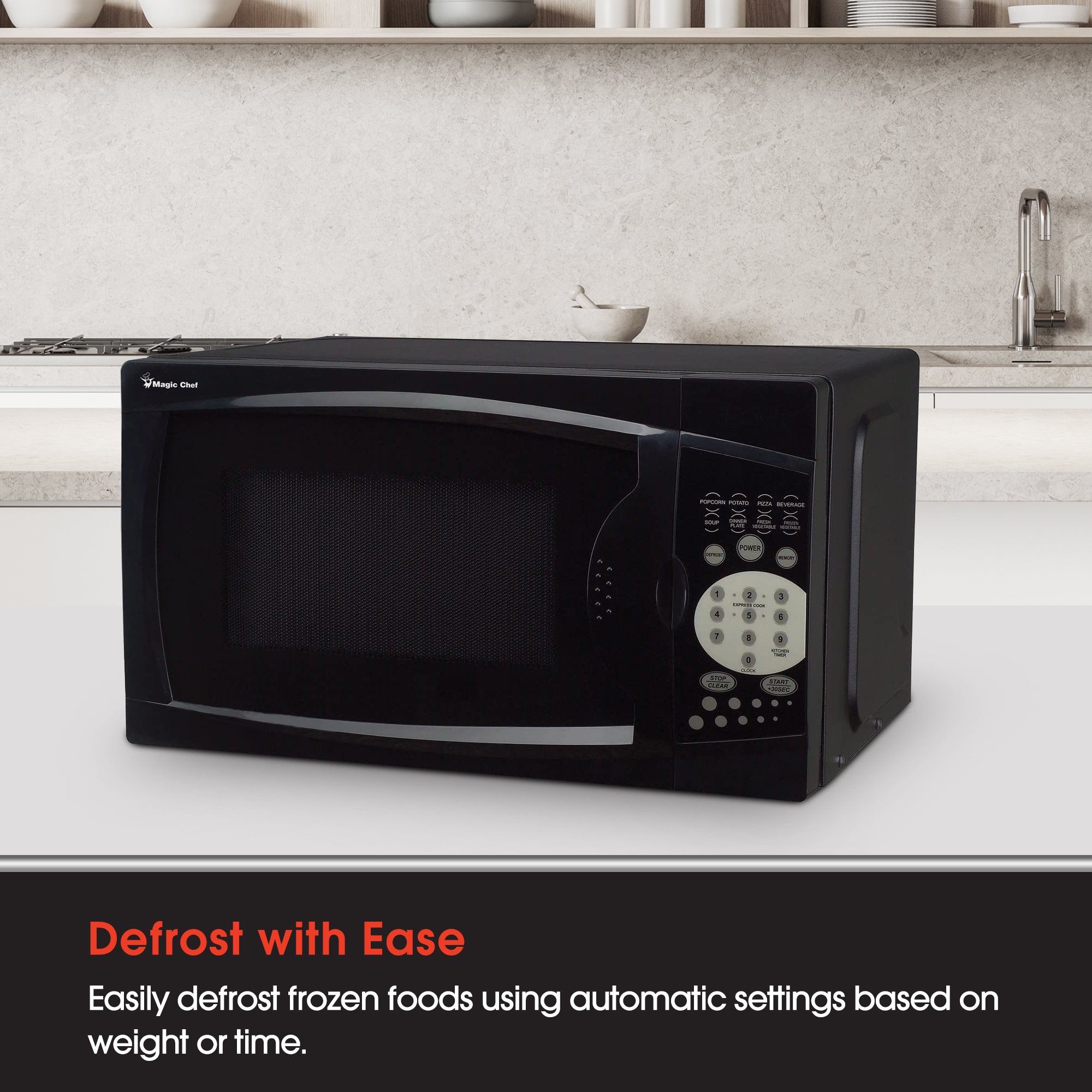 Magic Chef 700 Watt 0.7 Cubic Feet Digital Microwave (Certified Refurbished) - VMInnovations