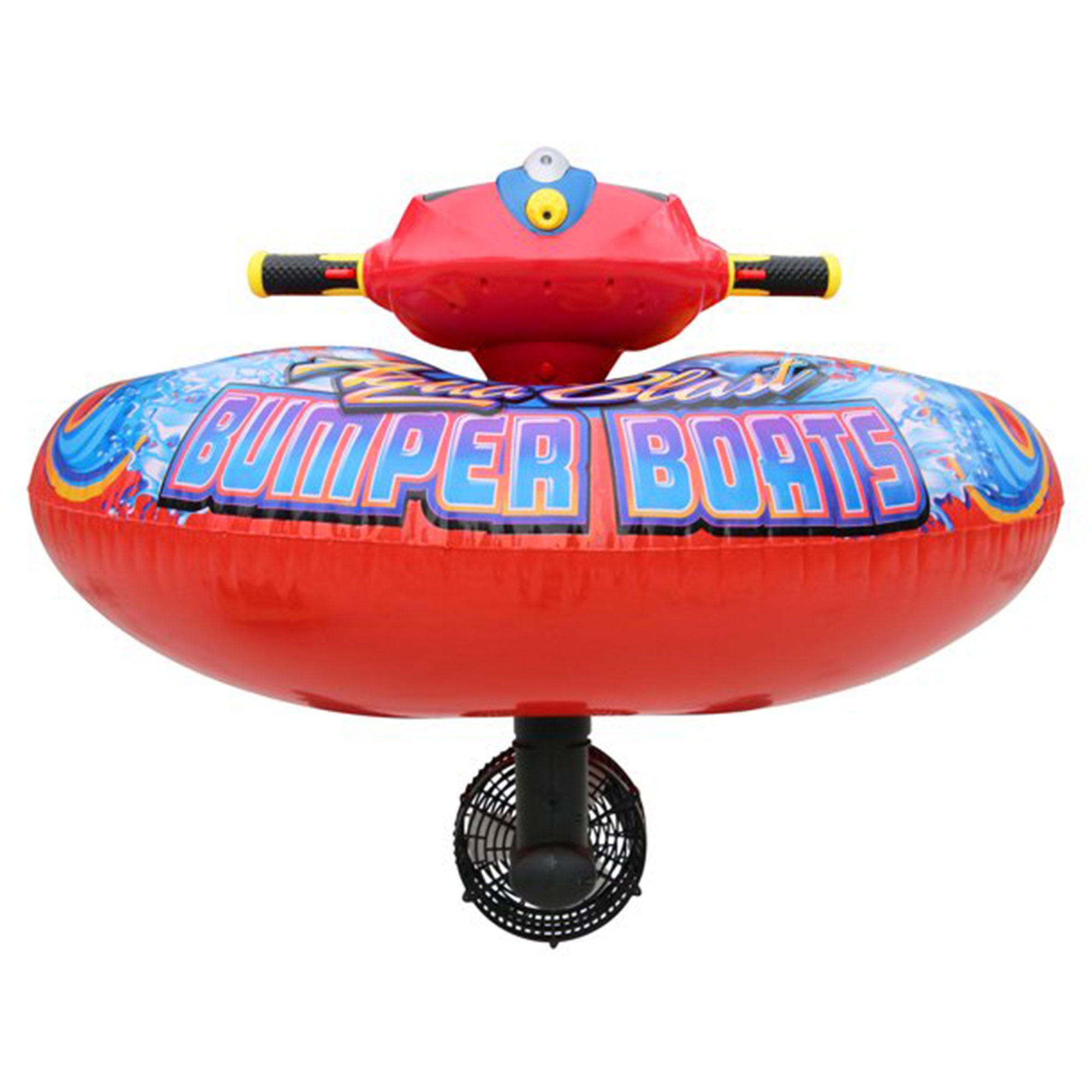 Banzai Aqua Blast Motorized Bumper Boat Inflatable Pool Float Water Toy, Red - VMInnovations