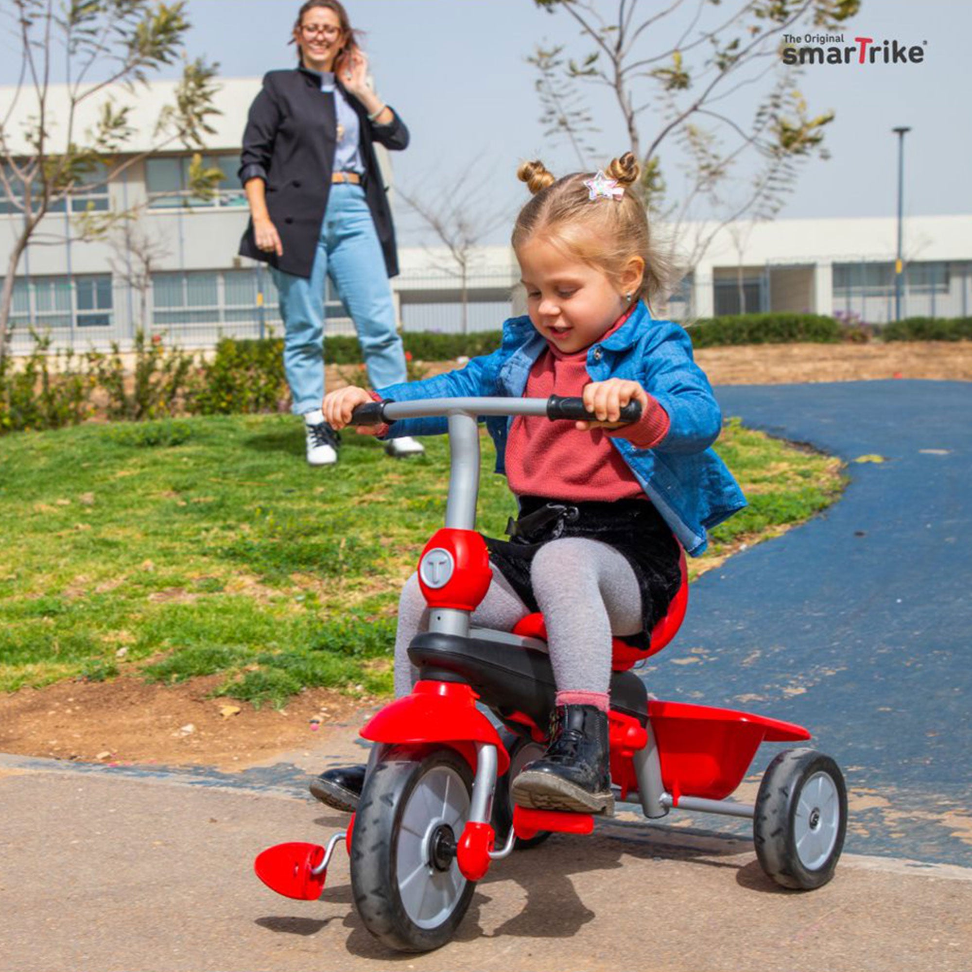 smarTrike Zoom 4 in 1 Baby Trike Tricycle Toy for 15 to 36 Months, Red(Open Box) - VMInnovations
