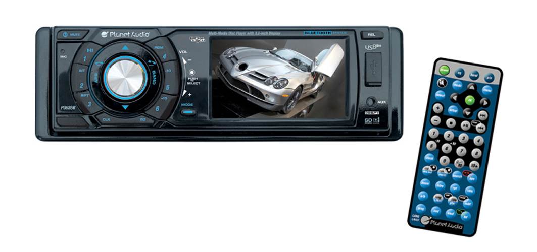 PLANET AUDIO P9680D 3.2" TFT DVD/CD/MP3/USB Car Player