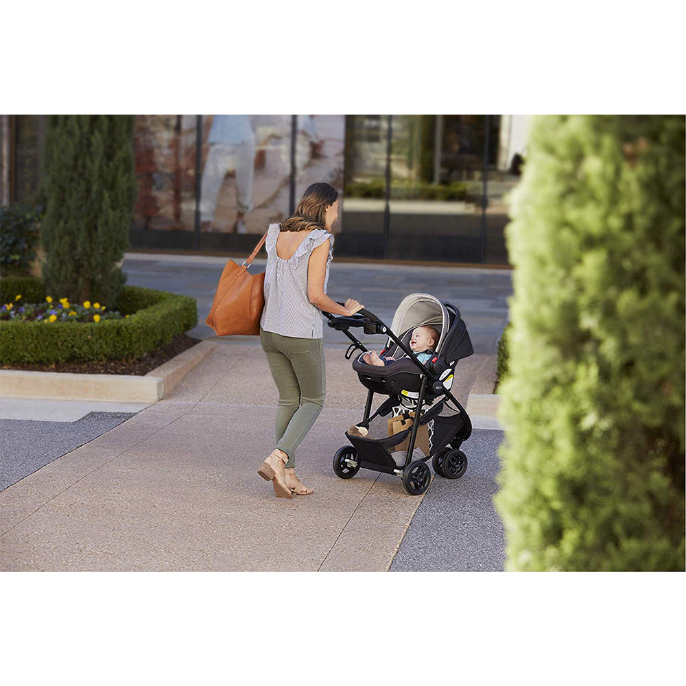 Graco 2065964 SnugRider 3 Elite 3 Wheel Portable Infant Car Seat Carrier, Black