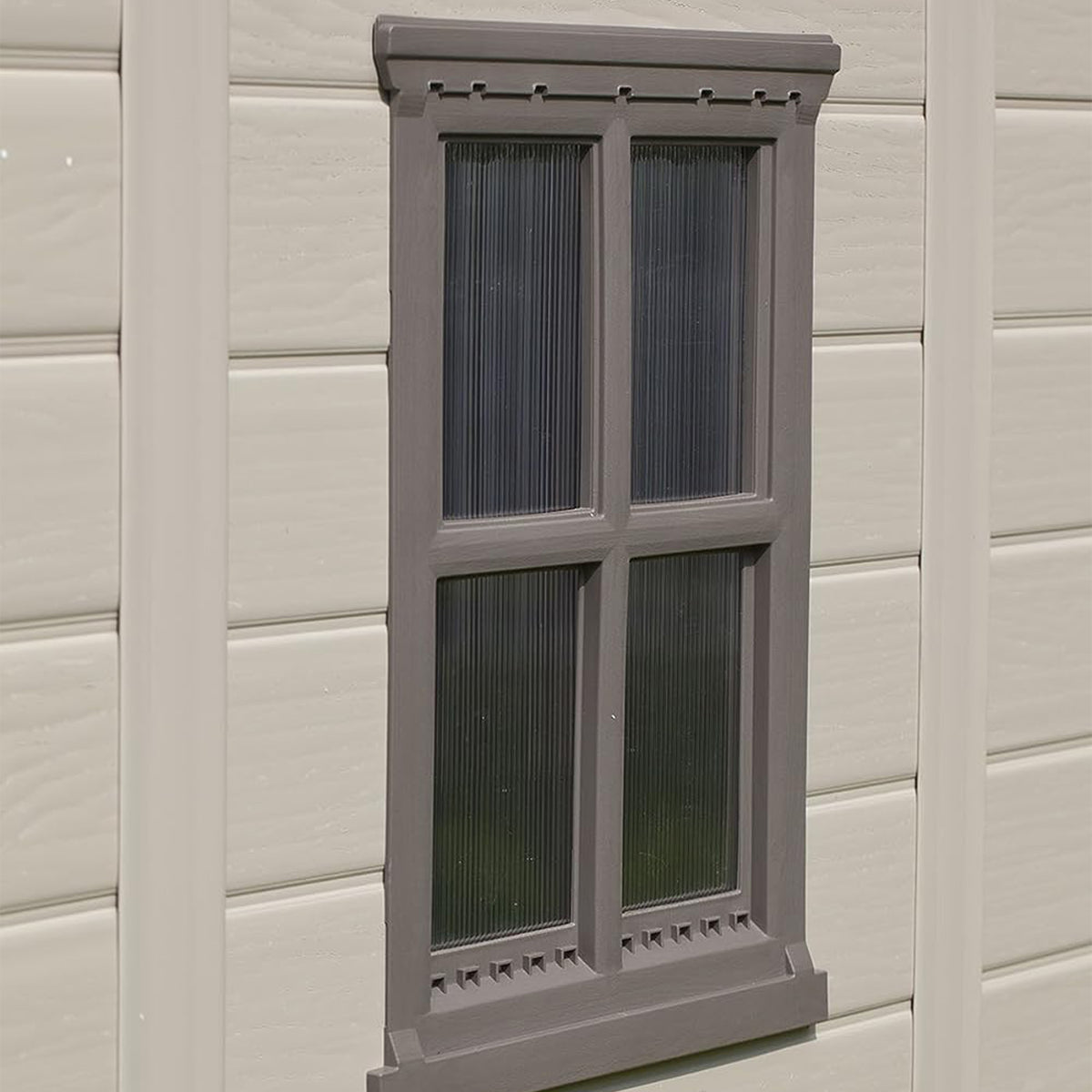 Keter Factor 8 x 11 All Weather Resistant Outdoor Storage Shed, Taupe (Used)