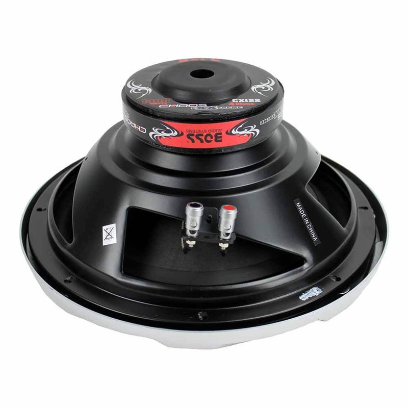 Boss Audio Chaos 12 Inch 1400 Watt 4 Ohm Car Audio Power Subwoofer CX122