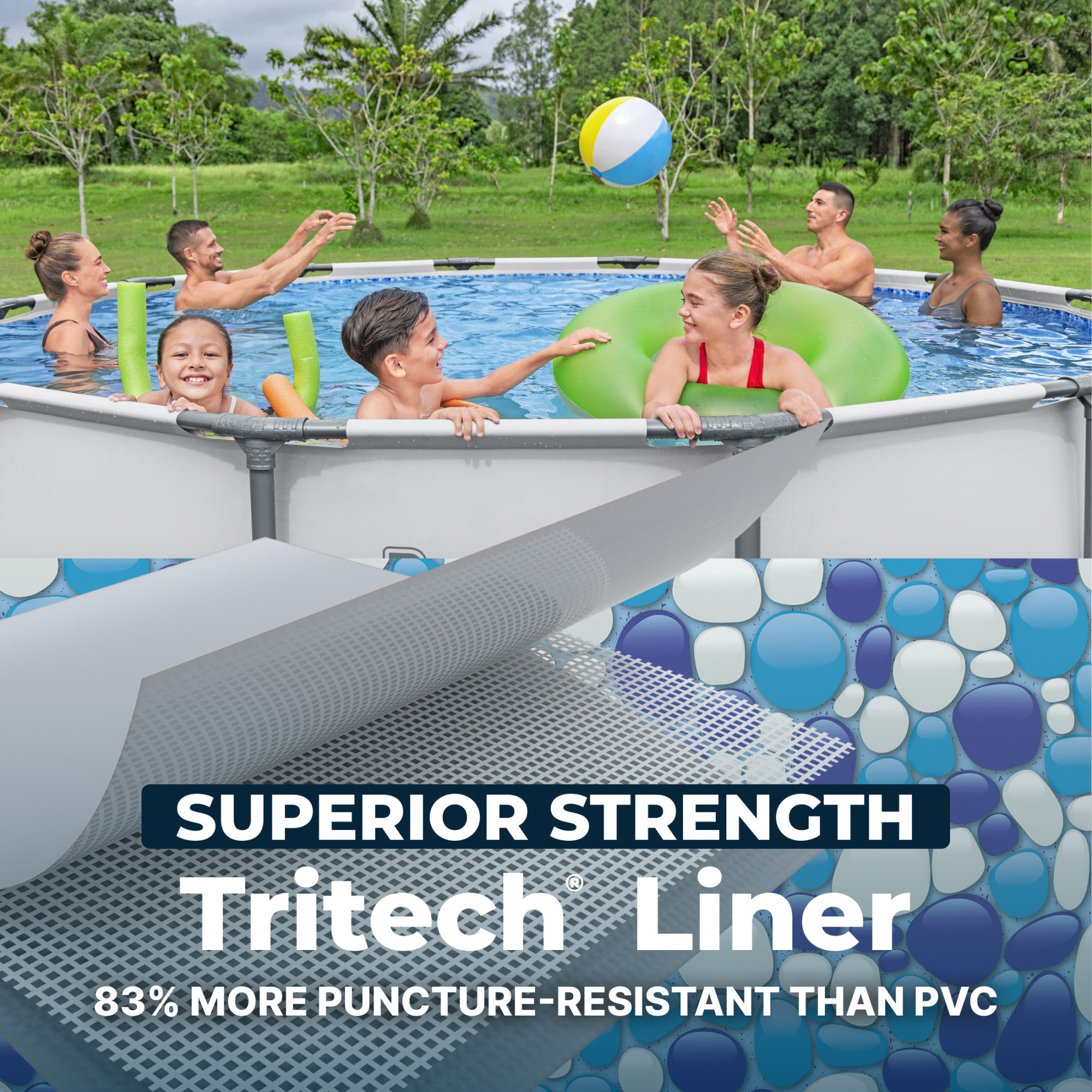 Bestway Steel Pro MAX 14 x 4 Foot Above Ground Round Pool Set (For Parts)