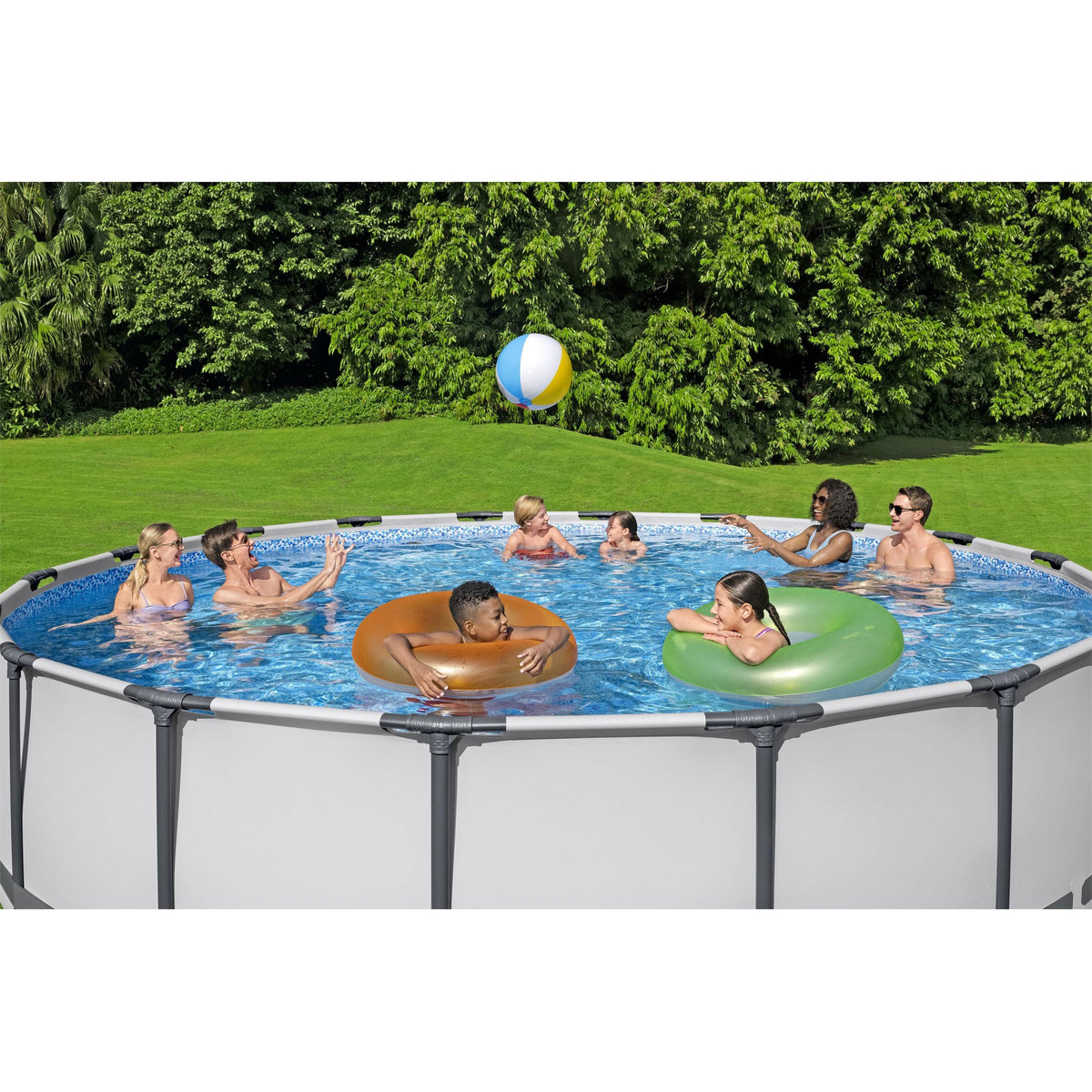 Bestway Steel Pro MAX 16'x48" Round Above Ground Pool w/ Pump & Cover(Open Box)