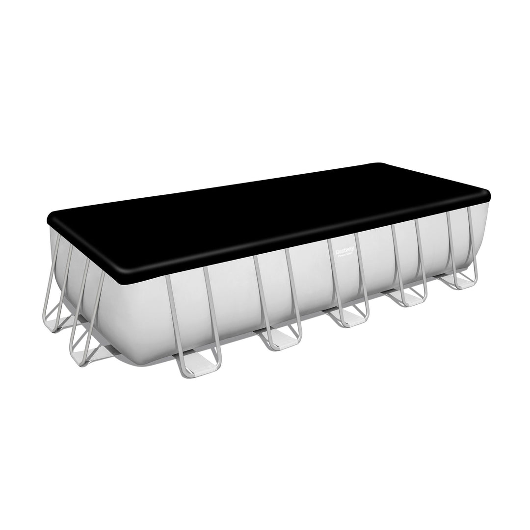 Bestway Power Steel 21' x 9' x 52" Rectangular Above Ground Swimming Pool Set - VMInnovations