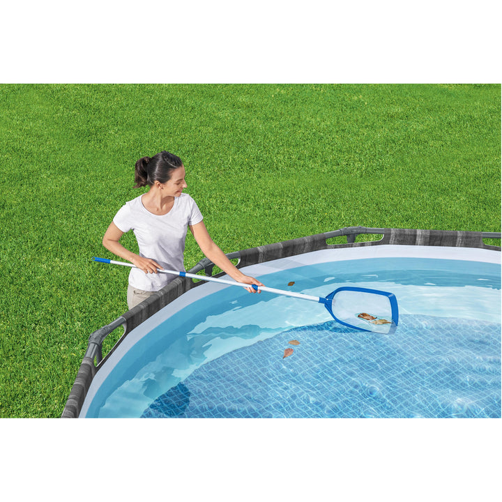 Bestway FlowClear AquaScoop Swimming Pool 64 In Extendable Mesh Skimmer Net Set - VMInnovations