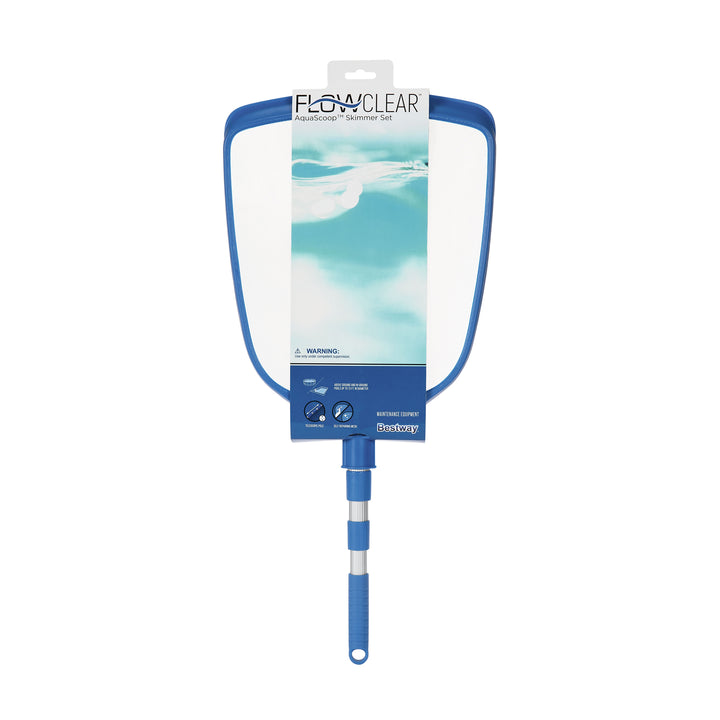 Bestway FlowClear AquaScoop Swimming Pool 64 In Extendable Mesh Skimmer Net Set - VMInnovations