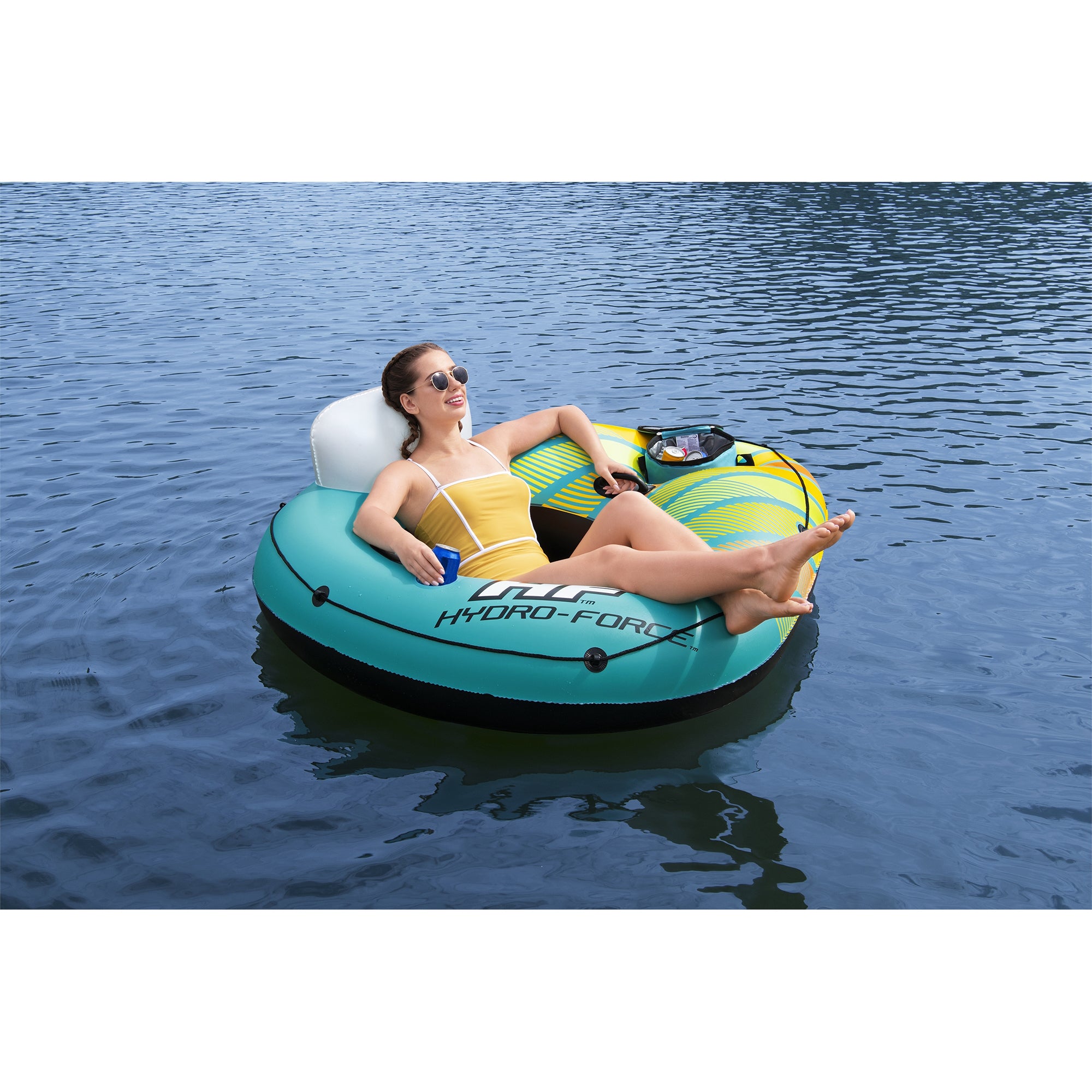 Bestway Hydro Force Alpine Single Person River Float Tube with Cooler (Open Box) - VMInnovations