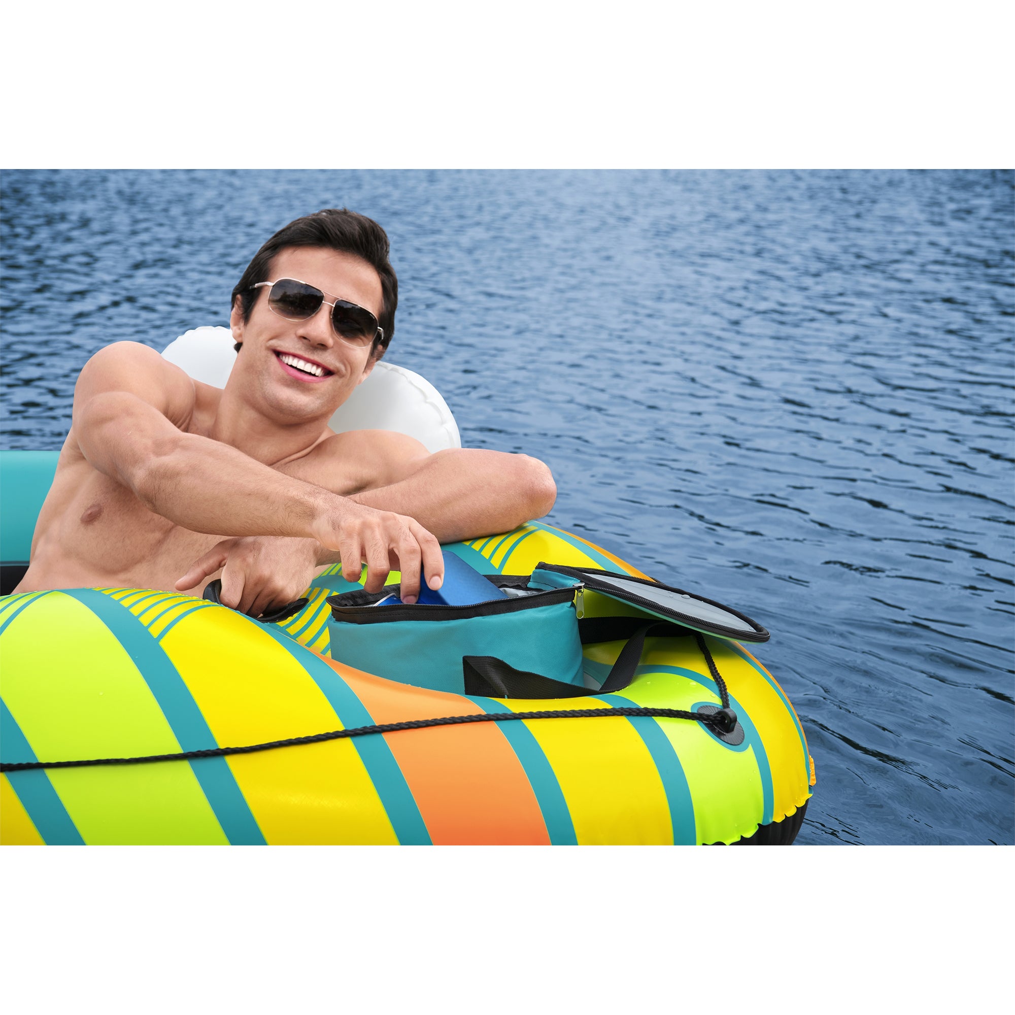Bestway Hydro Force Alpine Single Person River Float Tube with Cooler (Open Box) - VMInnovations