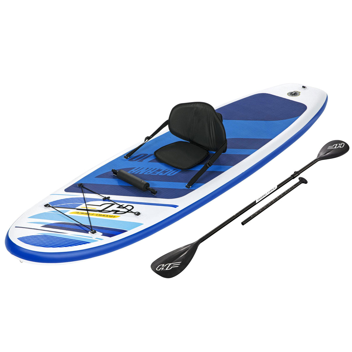 Bestway Hydro Force Oceana Inflatable 10 Ft SUP Stand Up Paddle Board Set (Used)