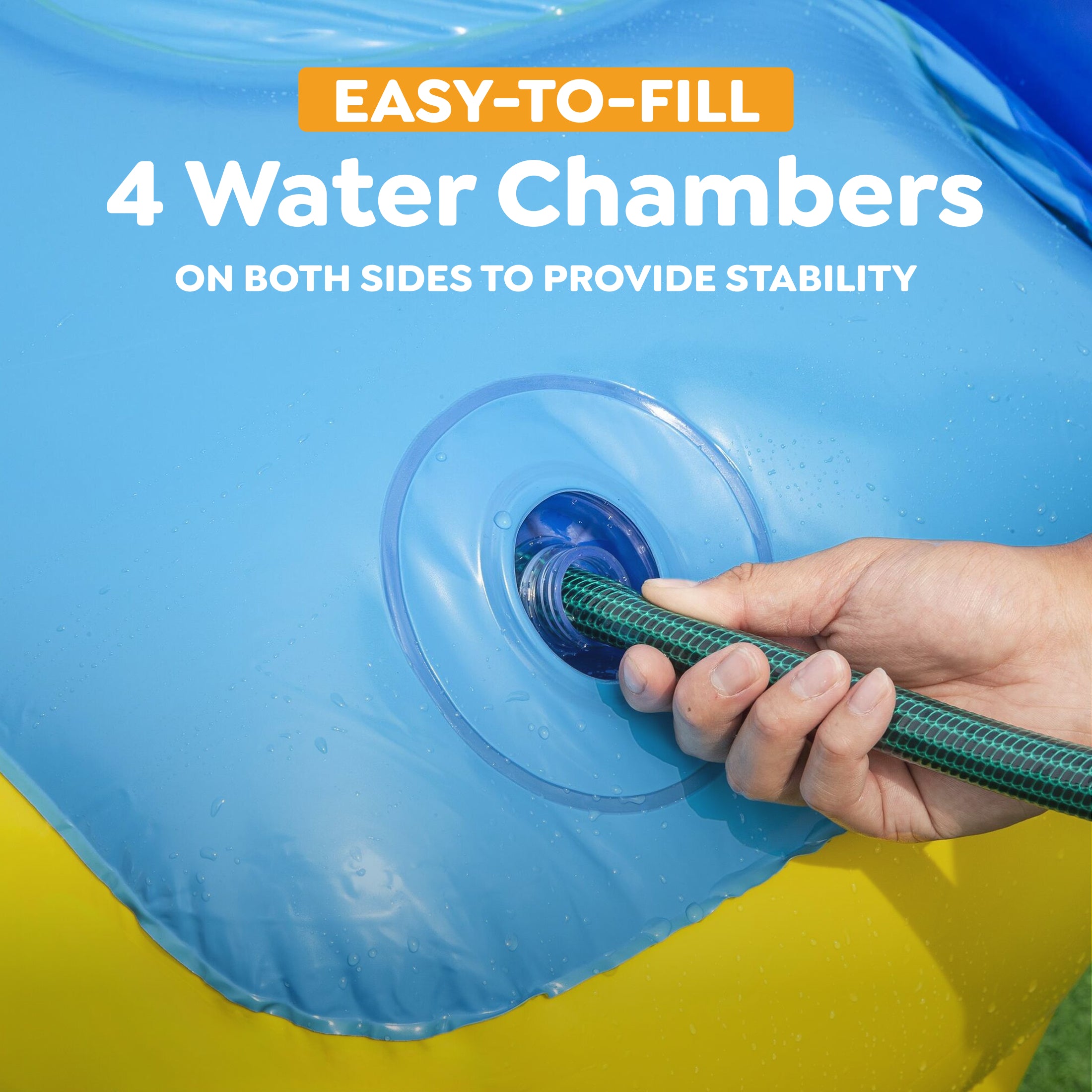 Bestway H2OGO! Giant Inflatable Outdoor Pool Water Slide with Built-In Sprinkler