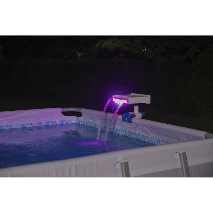 Bestway Above Ground Swimming Pool 7 Colored LED Relaxing Waterfall Cascade - VMInnovations