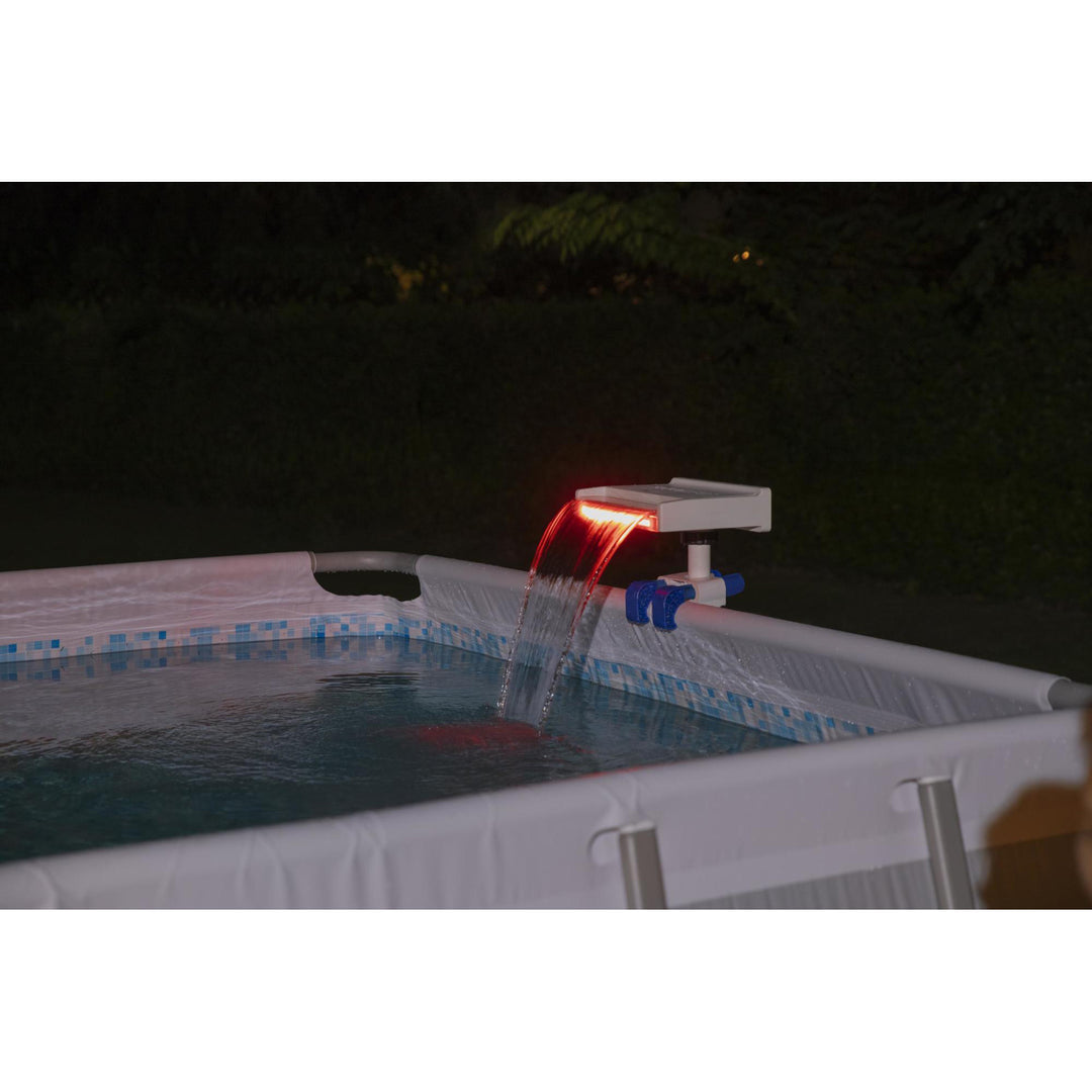 Bestway Above Ground Swimming Pool 7 Colored LED Relaxing Waterfall Cascade - VMInnovations