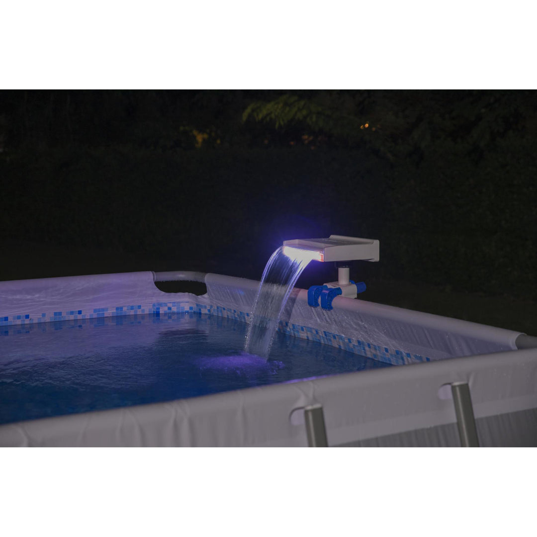 Bestway Above Ground Swimming Pool 7 Colored LED Relaxing Waterfall Cascade - VMInnovations