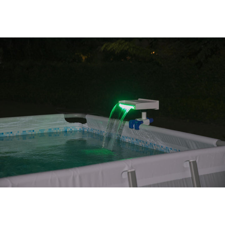 Bestway Above Ground Swimming Pool 7 Colored LED Relaxing Waterfall Cascade - VMInnovations