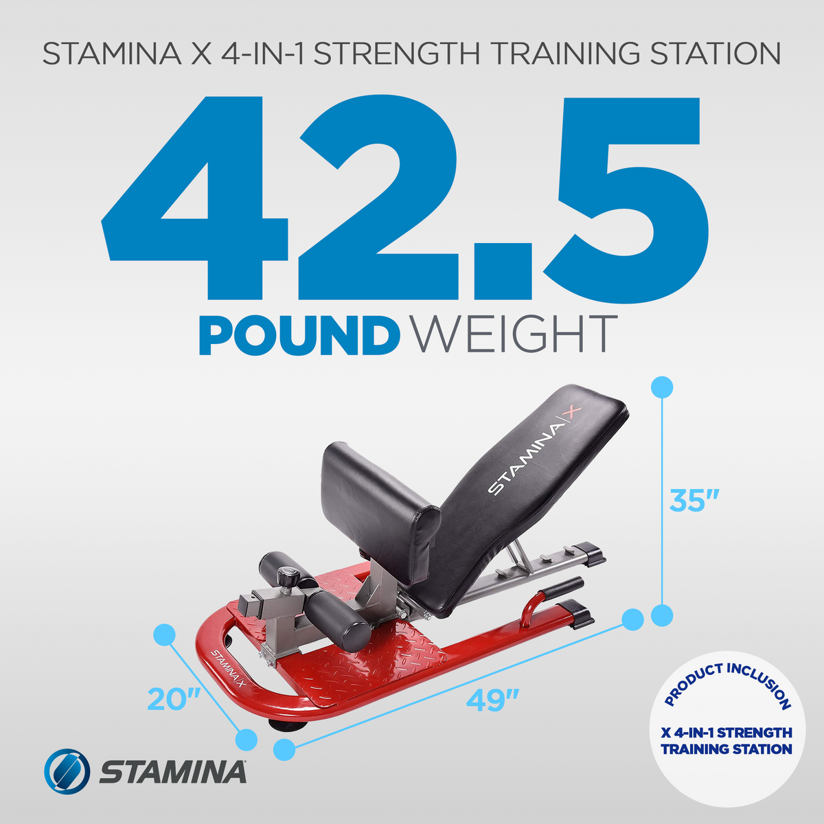 Stamina Products X 4 in 1 Strength Training Station and Workout Bench (Used)