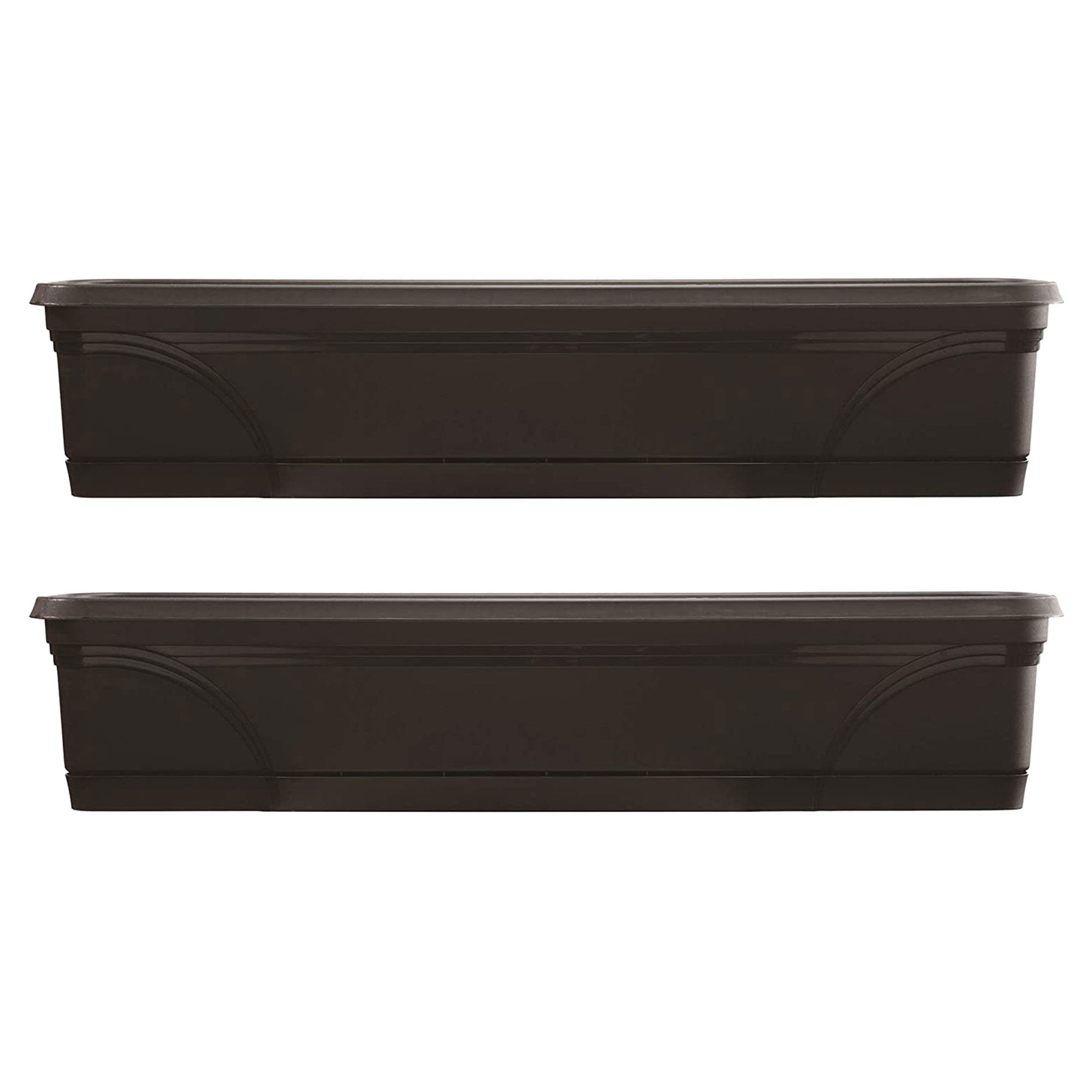 Southern Patio 36 Inch Medallion Hanging Windowsill Garden Box Planter (2 Pack) (Open Box)