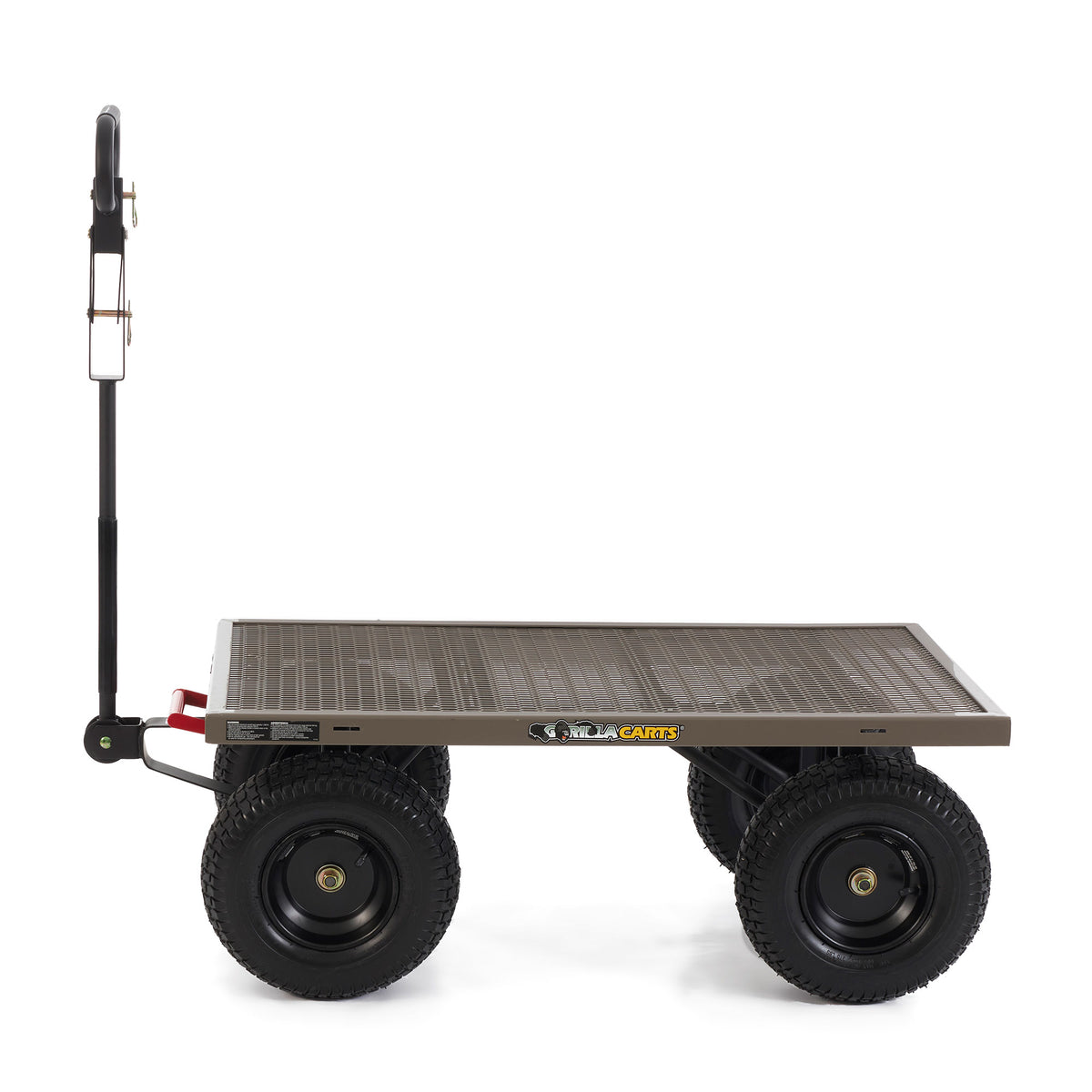 Gorilla Carts GORMP-12 5 Cubic Feet Heavy Duty Steel Quick Dump Wagon Cart, Gray (Refurbished)