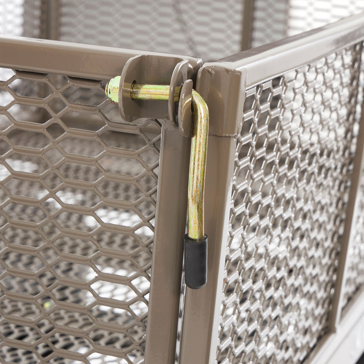 Gorilla Carts Steel Dump Cart Garden Beach Wagon, 1,200 Pound Capacity, Gray - VMInnovations