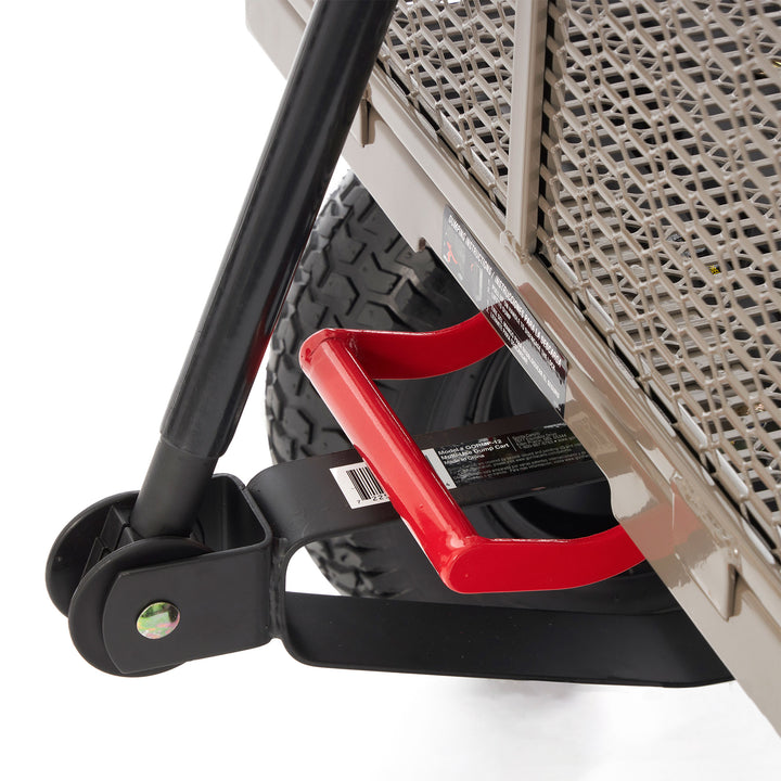 Gorilla Carts Steel Dump Cart Garden Beach Wagon, 1,200 Pound Capacity, Gray - VMInnovations