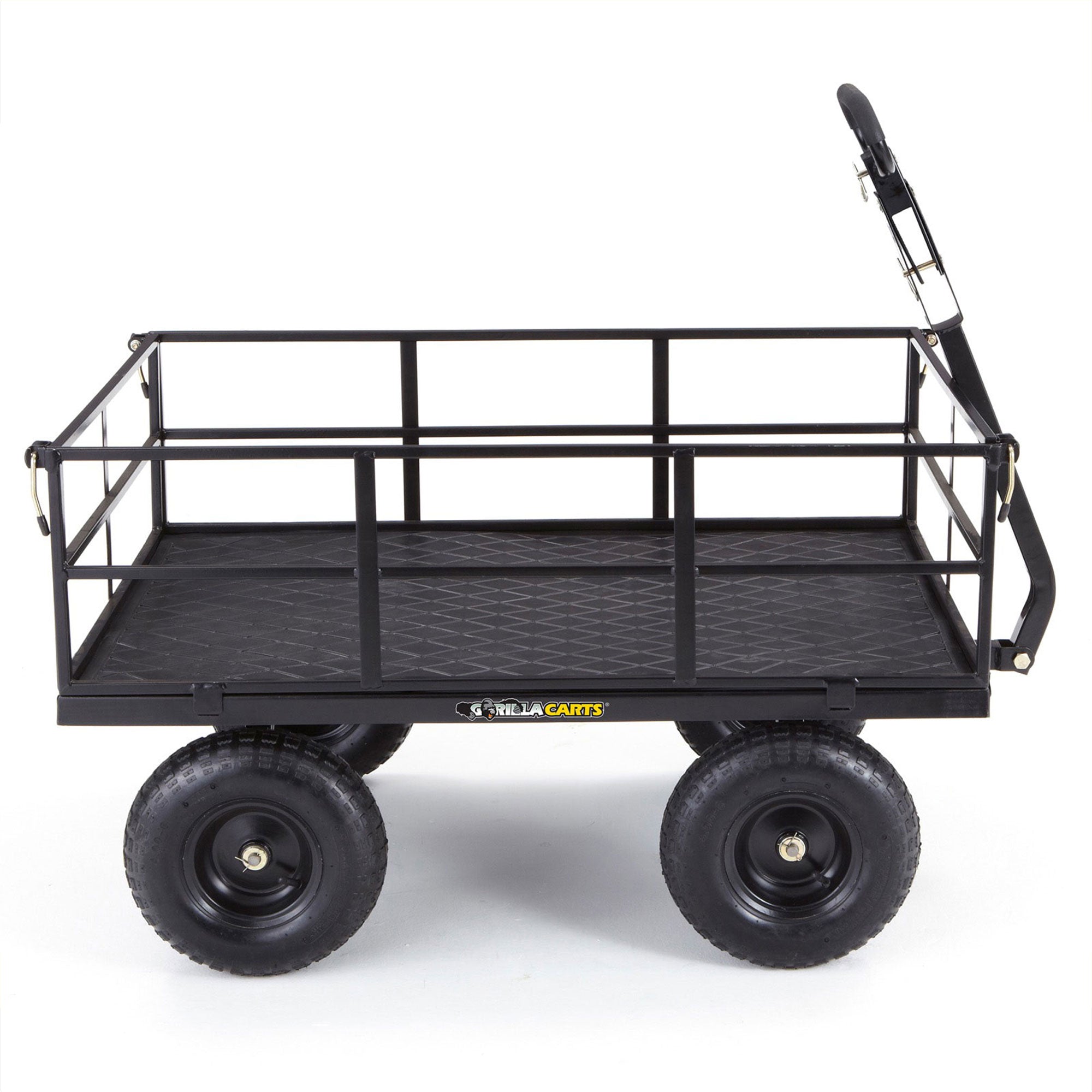 Gorilla Cart 9 Cubic Feet Heavy Duty Steel Utility Wagon Cart, Black (Open Box)