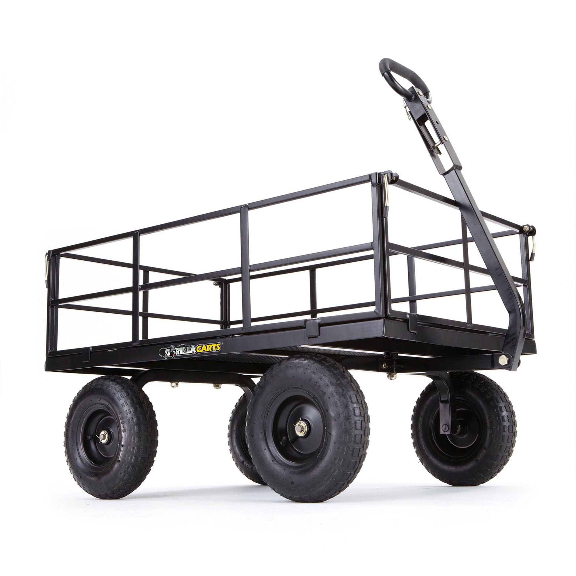 Gorilla Cart 9 Cubic Feet Heavy Duty Steel Utility Wagon Cart, Black (Damaged)