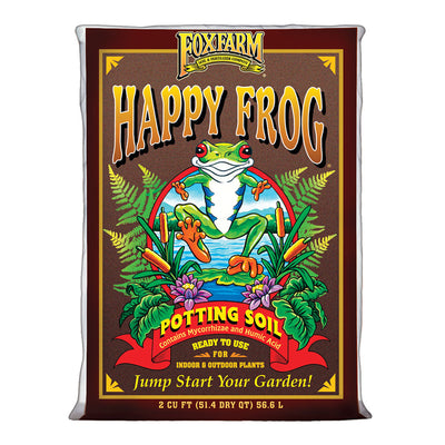 Foxfarm Happy Frog Ph Adjusted Garden Potting Soil Mix, 2 Cubic Feet  (30 Pack)