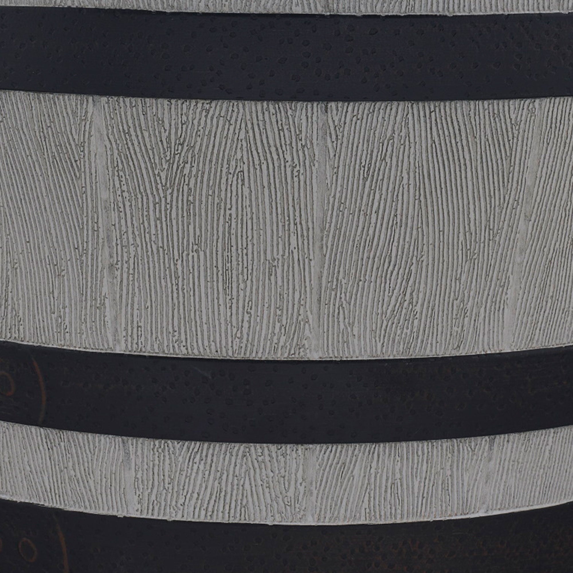 Southern Patio Resin Whiskey Barrel Outdoor Garden Planter Pot, Gray (Open Box) - VMInnovations