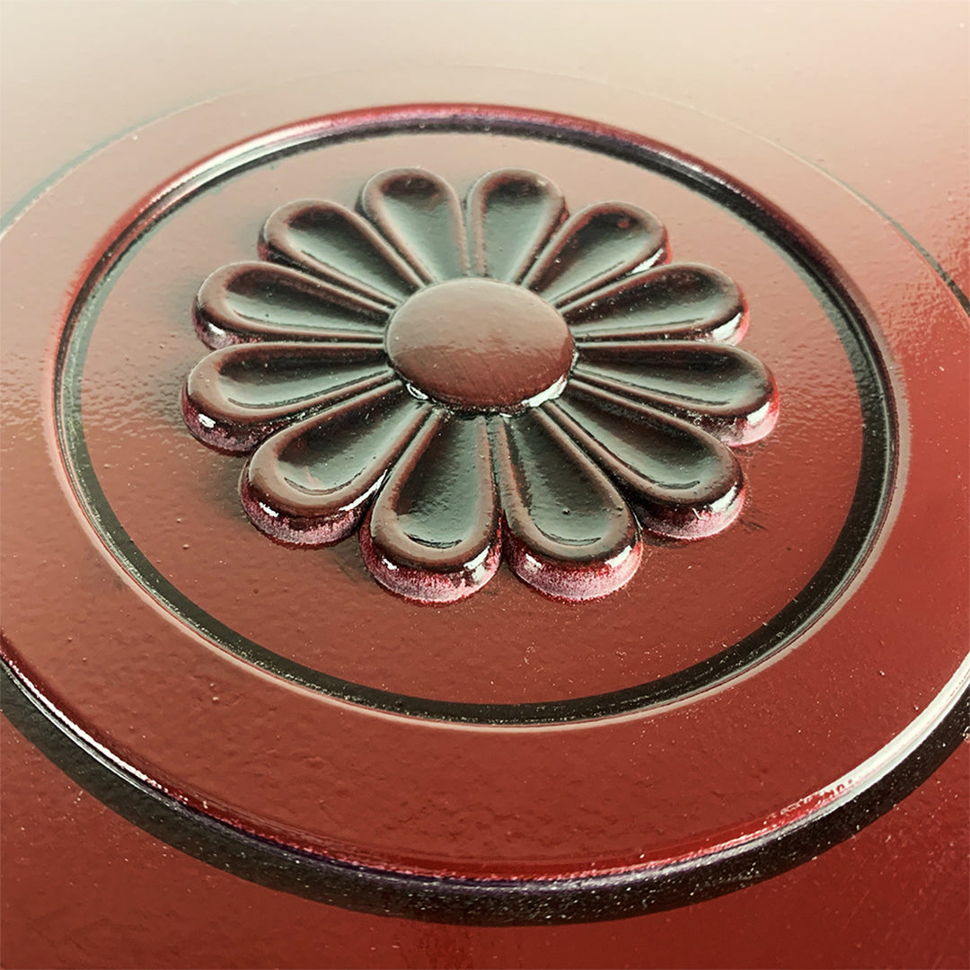 Southern Patio Colony 16 Inch Square Resin Outdoor Planter Urn, Oxblood Red - VMInnovations