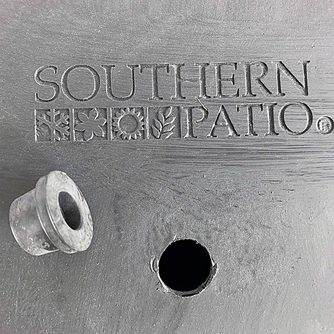 Southern Patio Colony 16 Inch Square Resin Outdoor Planter Urn, Oxblood Red - VMInnovations