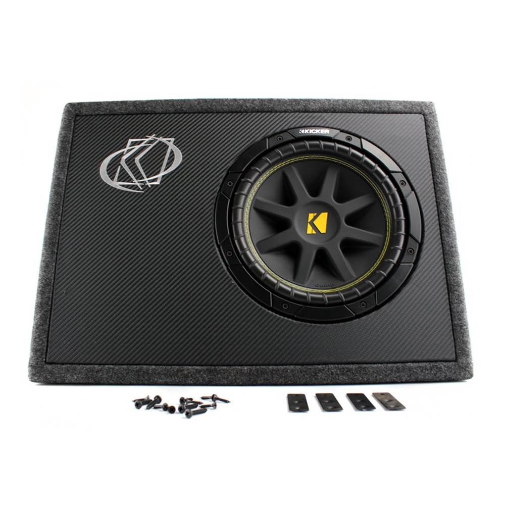 KICKER TC10 10" 300W Loaded Single Car Audio Subwoofer + Enclosure (Open Box)